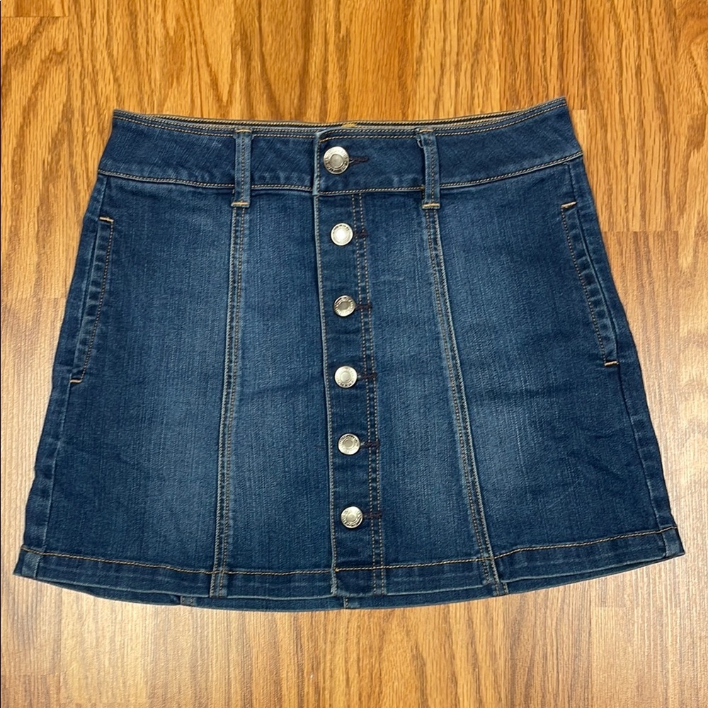 American Eagle Outfitters Blue Mini A-Line Skirt